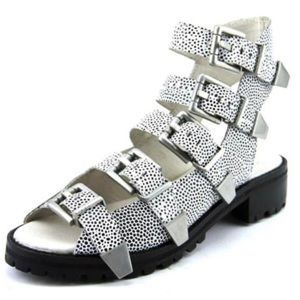 NWT Bronx Toss Army Sandals Size 8